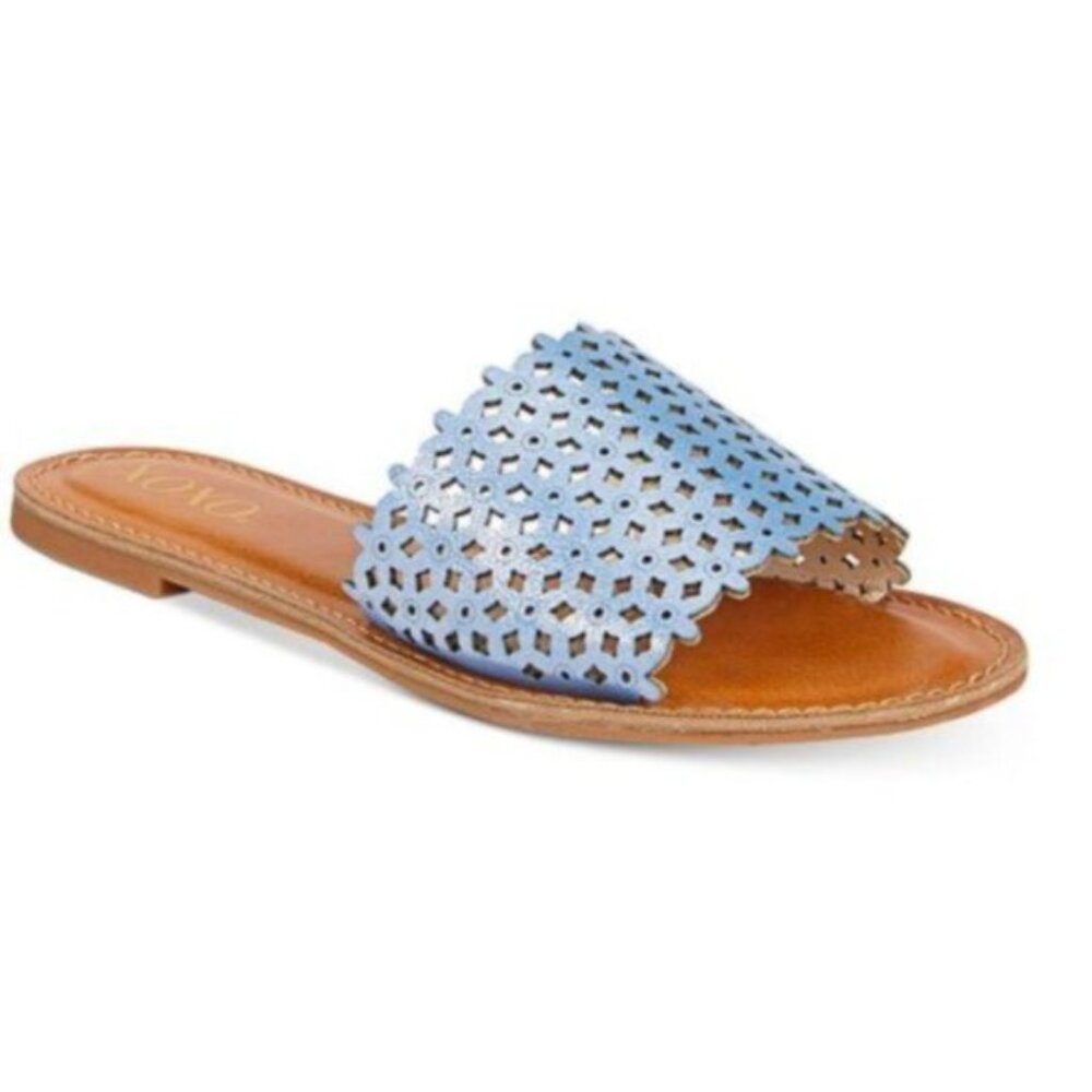 XOXO Women's Rachad Flat Sandals Size 8.5 New in Box Blue